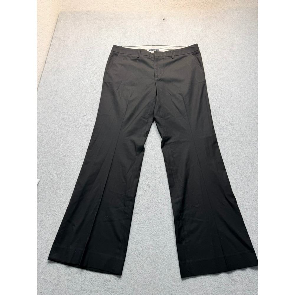 Banana Republic Martin Fit Black Dress Pants Women 12 Bootcut
